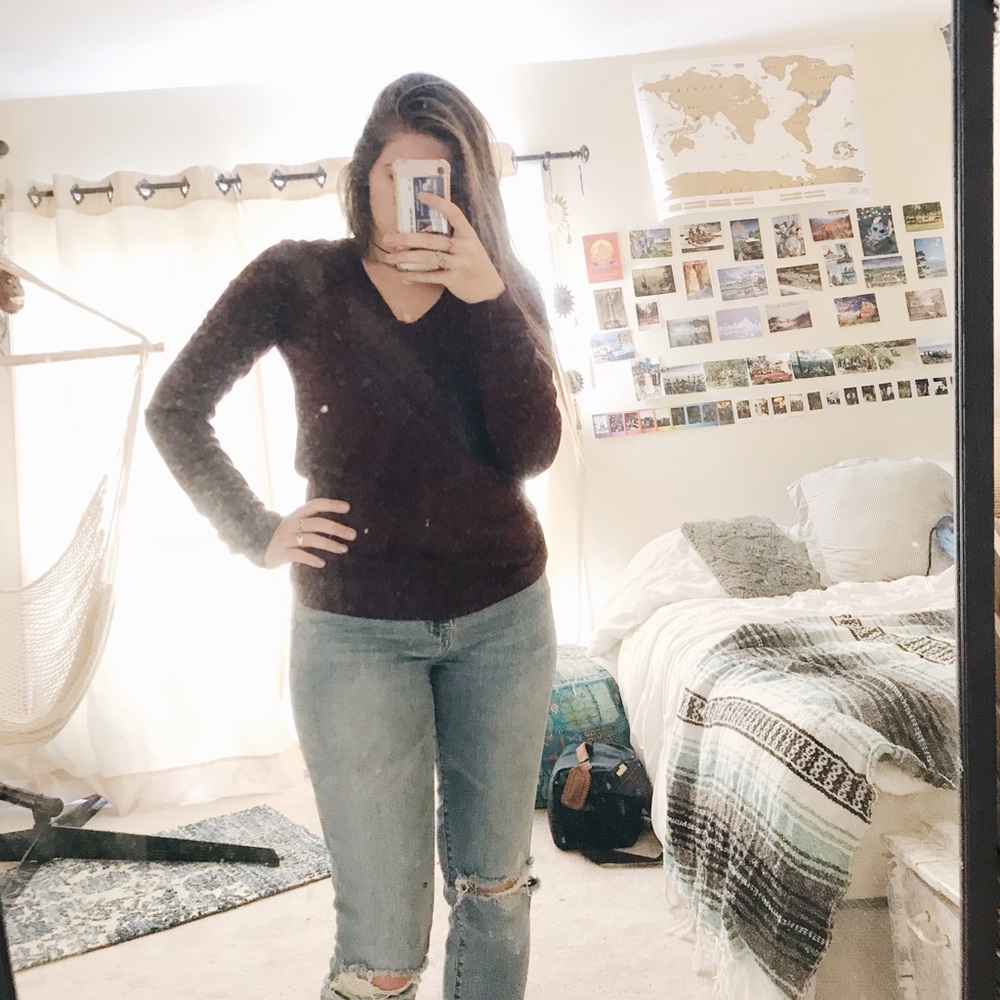 Basic Maroon Sweater